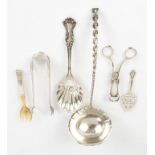 Group of Sterling Silver Serving Pieces.Including Whiting, Reed & Barton, etc. 15 ozt. Max. L 13".