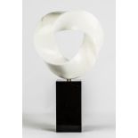 Michael Esbin (American, 1949) Boundless 2003.c. 1949. White Sivic elliptical form marble