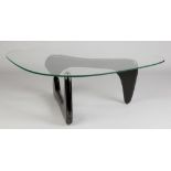 Vintage Noguchi Table.Small chip to edge.Ht. 14 1/2" Max. W 49" D 35".Online bidding available: