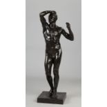 Auguste Rodin (French, 1840-1917) "Age of Bronze".Bronze. Stamped and numbered on back, NRC, c.