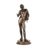 Bronze of Apollo.19th century. Unsigned.Ht. 25".Online bidding available: https://live.