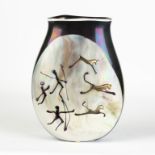 Ermanno Nason (Italian, Born 1928) Vase.Excellent, no chips or cracks.Ht. 13 1/2" W 10".Online
