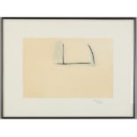 Robert Motherwell (American, 1915-1991) "Window".c. 1991. Signed lower right in pencil,