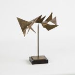 George Rickey (American, 1907-2002) Pivoted Folds/Cubist Kinetic Sculpture, Rickey 1994.