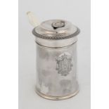 Early Silver Chocolate Pot.Jean-Charles Cahier (1772-1849) With Emperor Napoleon crest. 18 ozt.Ht. 5