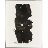 Pierre Soulages (French, born 1919) "Gres".Signed lower right in pencil, Soulages and numbered 17/