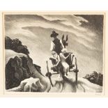 Thomas Hart Benton (American, 1889-1975) "Goin Home".Signed in pencil lower right, Benton.