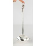 George Jensen Sterling Silver Ladle - Blossom Pattern.Signed & numbered 84. 8 ozt. L 13" W 4 1/2".