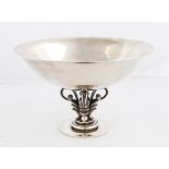 Georg Jensen Sterling Silver Compote.Stylized leaf and acorn design. #783. By Harold Nielsen,