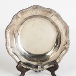 Michael Homer, Ireland, Sterling Silver Bowl.Late 18th century. With coat of arms. 17 ozt.Dia. 9 1/