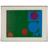 Patrick Heron (British, 1920-1999) "Three Reds with Green and Magenta in Blue" .Signed lower right