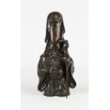 Asian Bronze Immortal Figure.Ht. 12".Online bidding available: https://live.cottoneauctions.com/