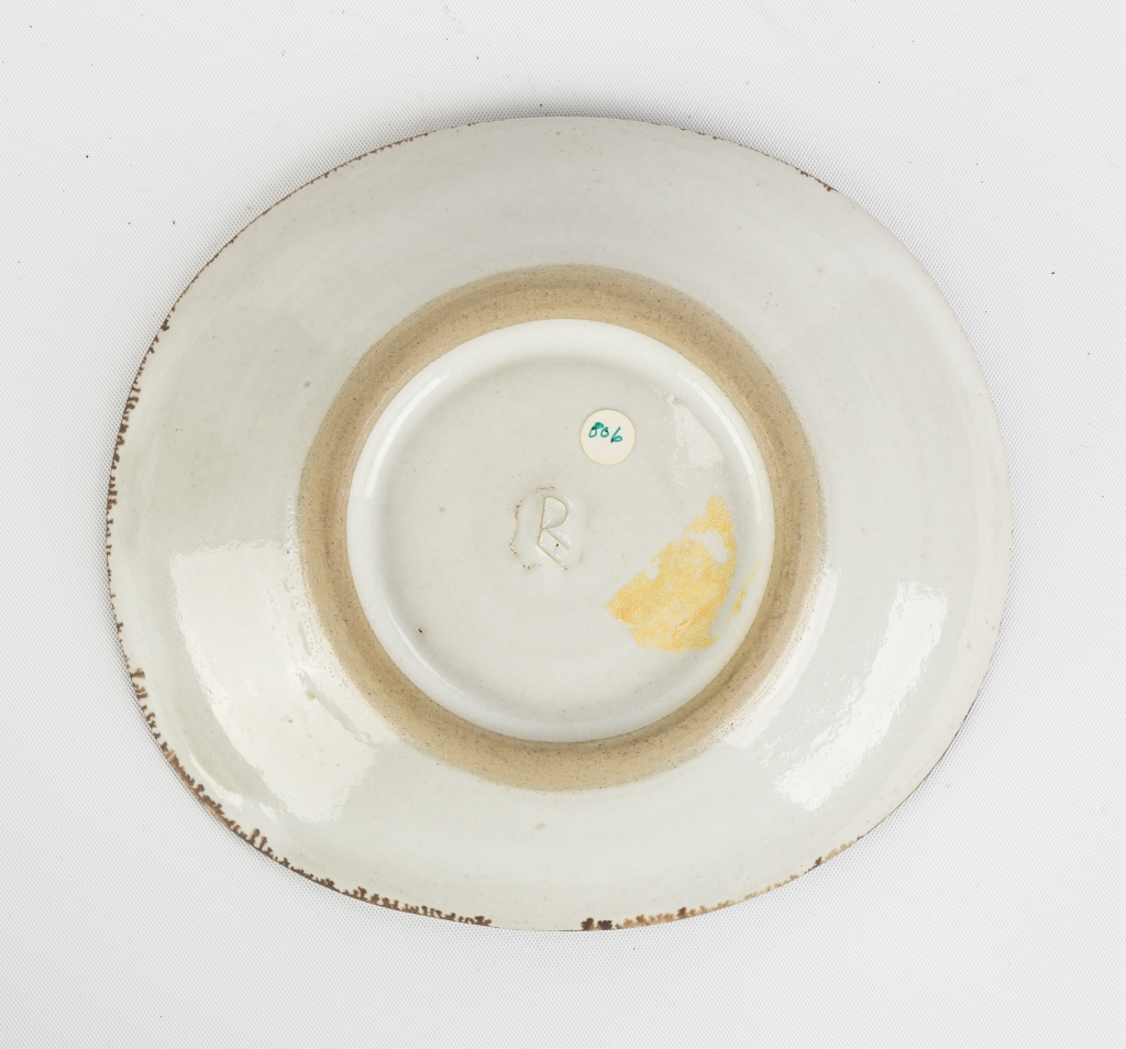 Lucie Rie (English, 1902-1995) White Oval Dish.Signed.No repairs or damage.Ht. 1" W 5 1/2".John - Image 2 of 3