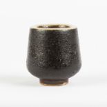 Lucie Rie (English, 1902-1995) Black Vase.Signed.No repairs or damage.Ht. 2 1/2" W 2 1/4".John