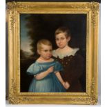 Portrait of Isaac Hills Children.Oil on canvas. James G. Hills and Helen Hills, 1845. Isaac Hills (