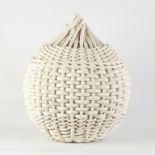 Rina Peleg (Isralie, B. 1940) Pot Basketweave.c. 1983.Ht. 21" Dia. 16".Purchased directly from the