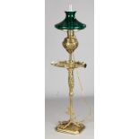 PE Guerin Victorain Brass Floor Lamp