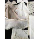 A small quantity of lace collars and other items.