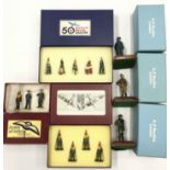 Three Battle of Britain figure sets: BCA Military Book Club RAF Commemoration Set of 3 figures;