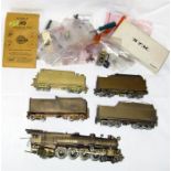 A box containing an unpainted Brass PFM PRR M1B 4-8-2 ONLY (good but would benefit from Service),