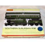 HORNBY R2813 'Southern Suburban Train Pack 1938' comprising a Southern Olive Green T9 4-4-0 # 312