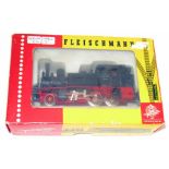 FLEISCHMANN HO 4016 DR Black BR70 2-4-0T # 70091. Fitted with Kadee coupling otherwise Good Boxed