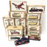 Quantity of Paya (Spain) modern issue tinplate toys, includes 3 x cars and 5 x tram. Six in sealed