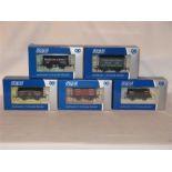 DAPOL Western Wagons and Buffers 5 x Limited Edition Freight Wagons - Yeovil, Sherborne, Devon and