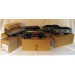 ETS 0 Gauge 6 x GWR/BR Freight Wagons - 2 x 403 GWR Loco Open Wagon with Coal Load, BR Lowfit Wagon,
