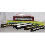 MODEL VASUT/ RIVAROSSI/LIMA HO 9 x Coaches - Model Vasut 2 x MAV Blue Coaches (Near Mint Boxed)