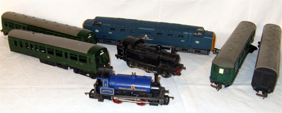 HORNBY/TRIANG/LIMA 3 x Locomotives, an EMUTrailer and Centre Car and DMU Power and Trailer Car -
