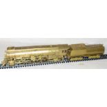 KEY IMPORTS HO unpainted Brass Southern Pacific Lines MT-4 STRL 4-8-2 Mountain and 6 axle Tender