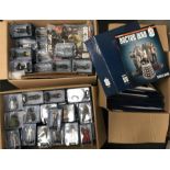 Quantity of Eaglemoss Doctor Who Figurine Collection figures in bubble-packs, together with