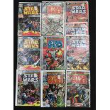 Ten Marvel Star Wars comics, c.1970's, issues: 7; 2 x 8; 9; 17; 18; 22; 3 x 25. Appear G-VG+ in