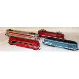 4 x HO SNCF Locomotives - JOUEF Maroon BO BO # 67001, SNCF Maroon O/H Electric BO BO # 88 9288 and