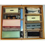 An ETS O Gauge Set Box containing 4 x Closed Vans - 'Krondorf', 'Treboni', ' Plzen', Brauerei', '