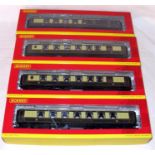 HORNBY 4 x Pullman Cars with Lights Nos R4421/2/3 and 82. All Mint Boxed.