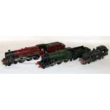 3 x White Metal Kit Built Locomotives - an unlettered Green GWR/BRW 2-6-0 and a LMS Maroon Jubille