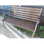 A heavyweight garden bench.