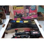 Timpo The Midnight Special Wild West Freight Train Set, comprising battery operated 4-4-0 tender