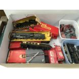 A collection of 00 gauge trains and Lonestar trains.