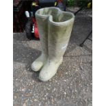 A Wellington Boot planter.