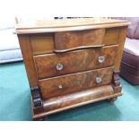 A cornish chest of three drawers.