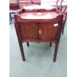 A Georgian tray top pot cupboard.