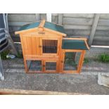 An Easipet rabbit hutch.