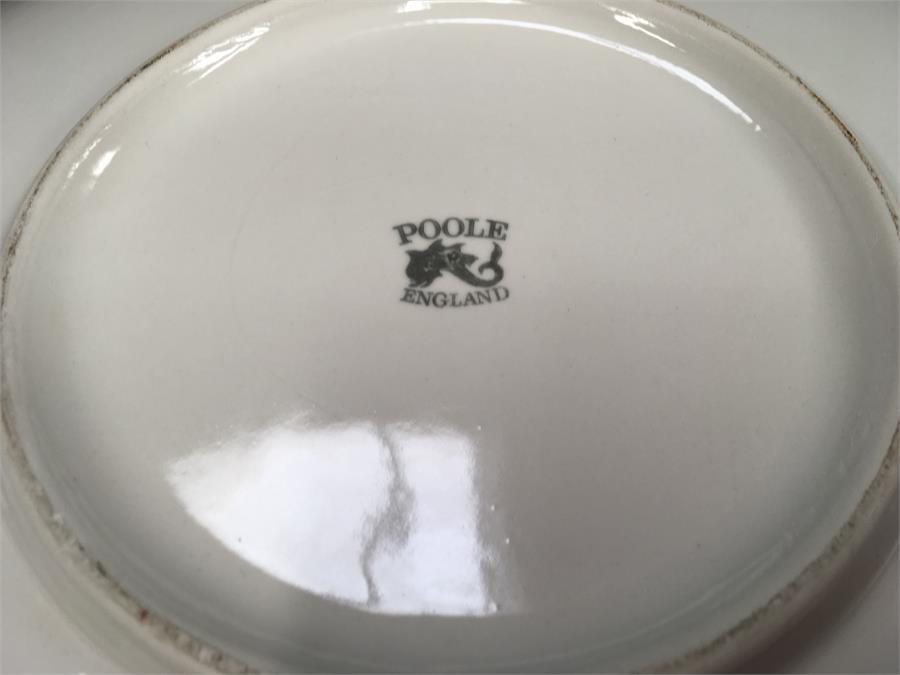 A large Poole Pottery charger in good condition (16 inches). - Image 2 of 2