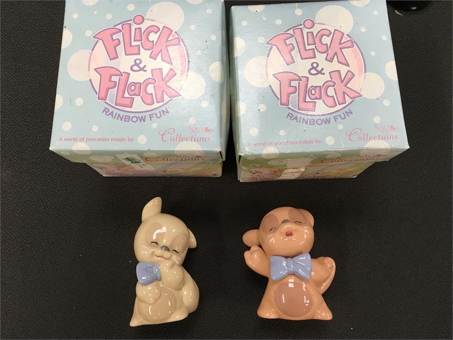 Mixed collectables and china to include a pair of 'Flick & Flack' NAO figures, an Art Deco - Image 2 of 3
