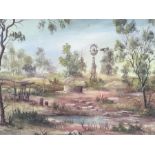 "The Abandoned Corner of the Property Pingelly District Western Australia" watercolour (James Kean),