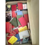 A box of railway books together with a case full of The Saint, Dare Devil etc.