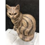 A Poole Pottery sitting cat.